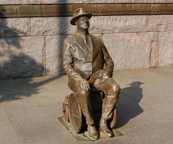 FDR Wheelchair Statue Dedication 